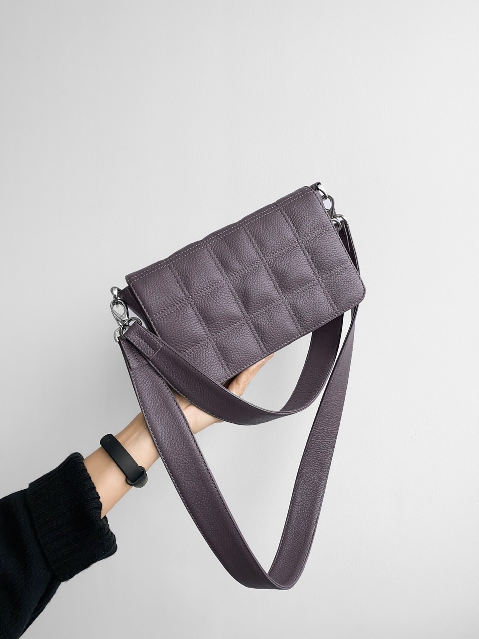 СУМКА REBECCABAG MINI (ПЫЛЬНЫЙ БАКЛАЖАН)