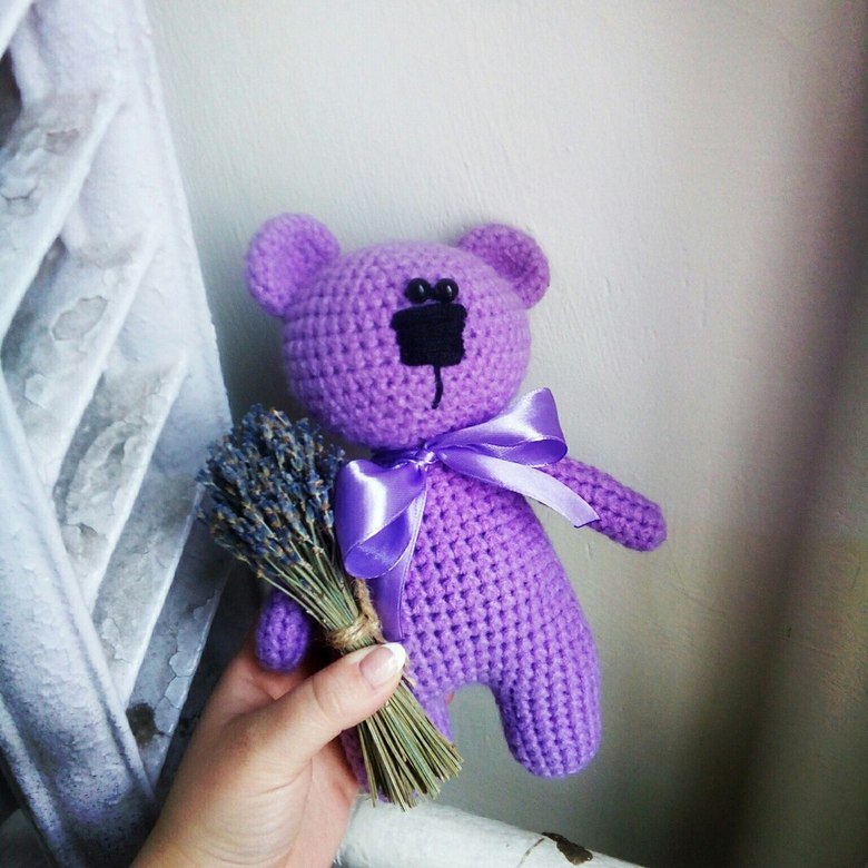 Лавандовый мишка Мишель