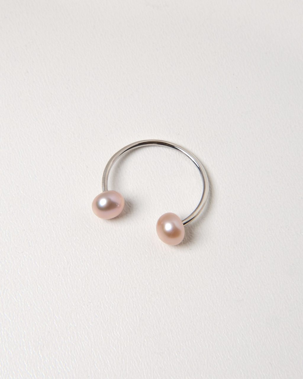 Pearls | открытое кольцо c розовым жемчугом