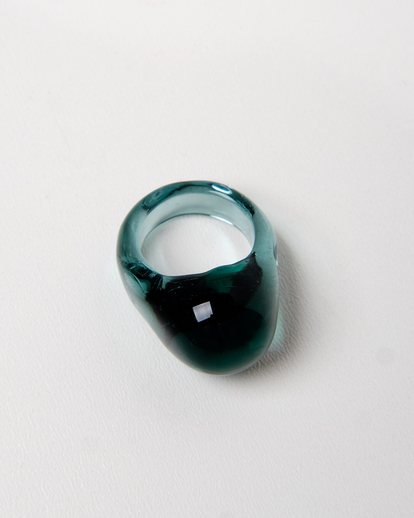 Candies | кольцо из зеленого стекла