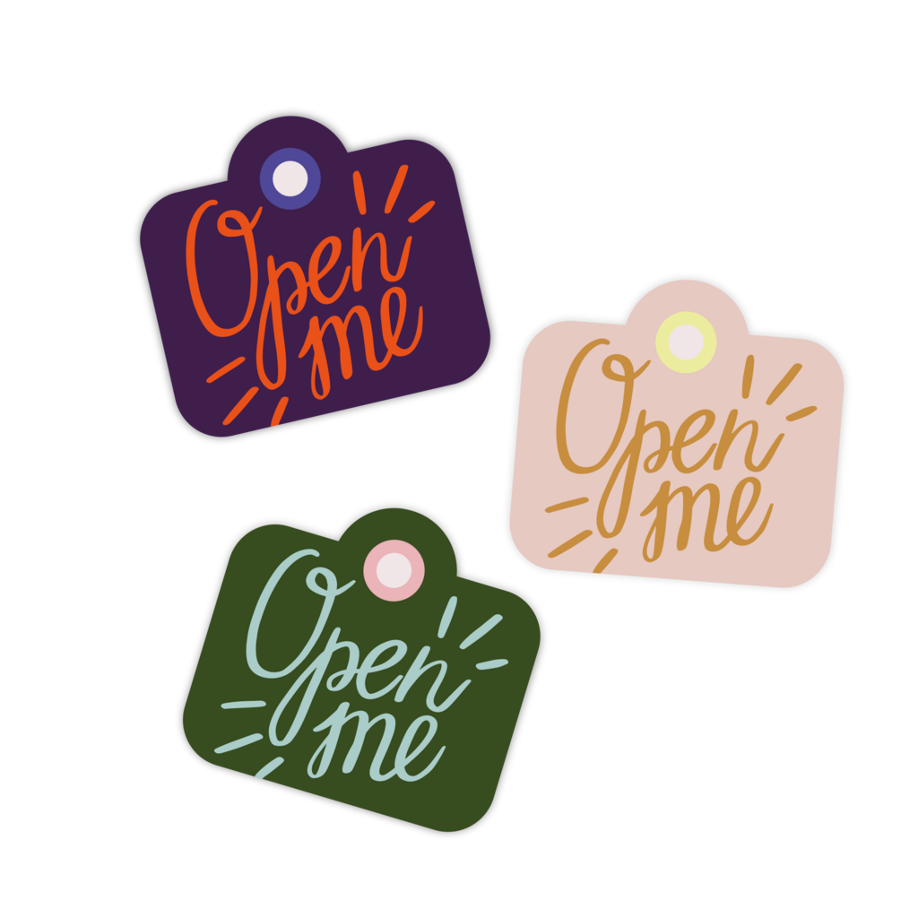 Бирка  "Open me"