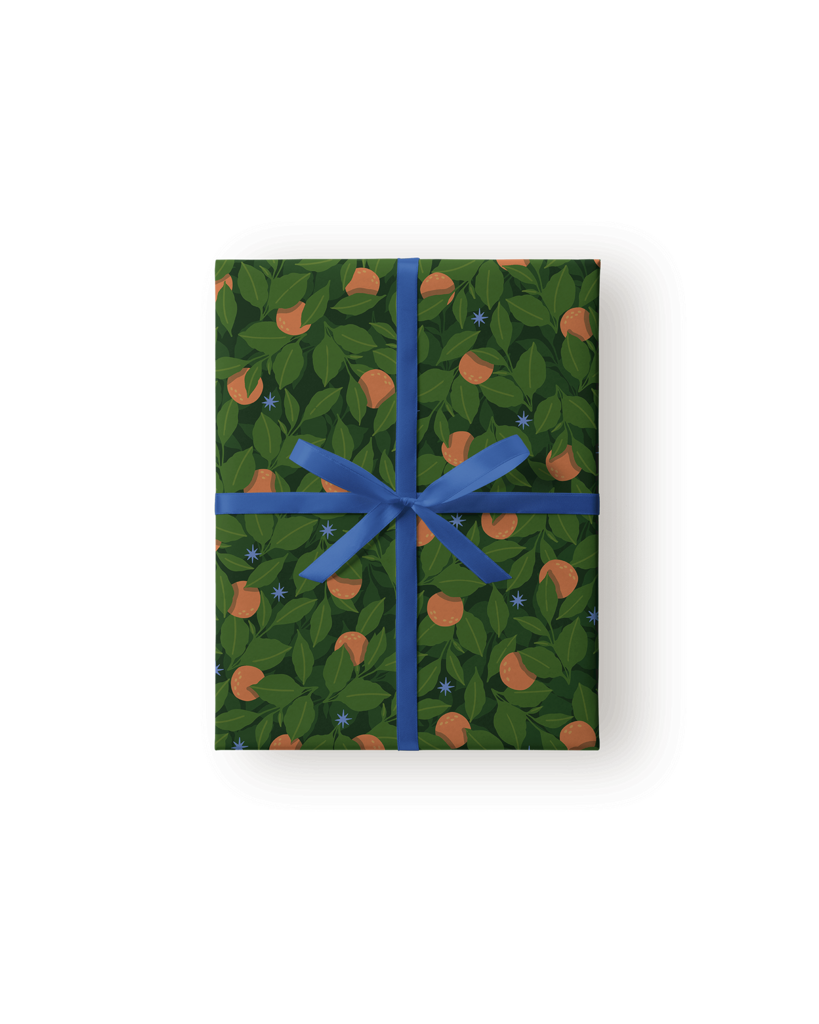 Упаковочная бумага "Мандарины"