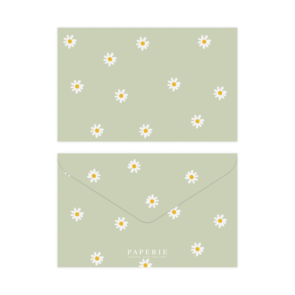 Конверт для подарочной карты "Ромашки"