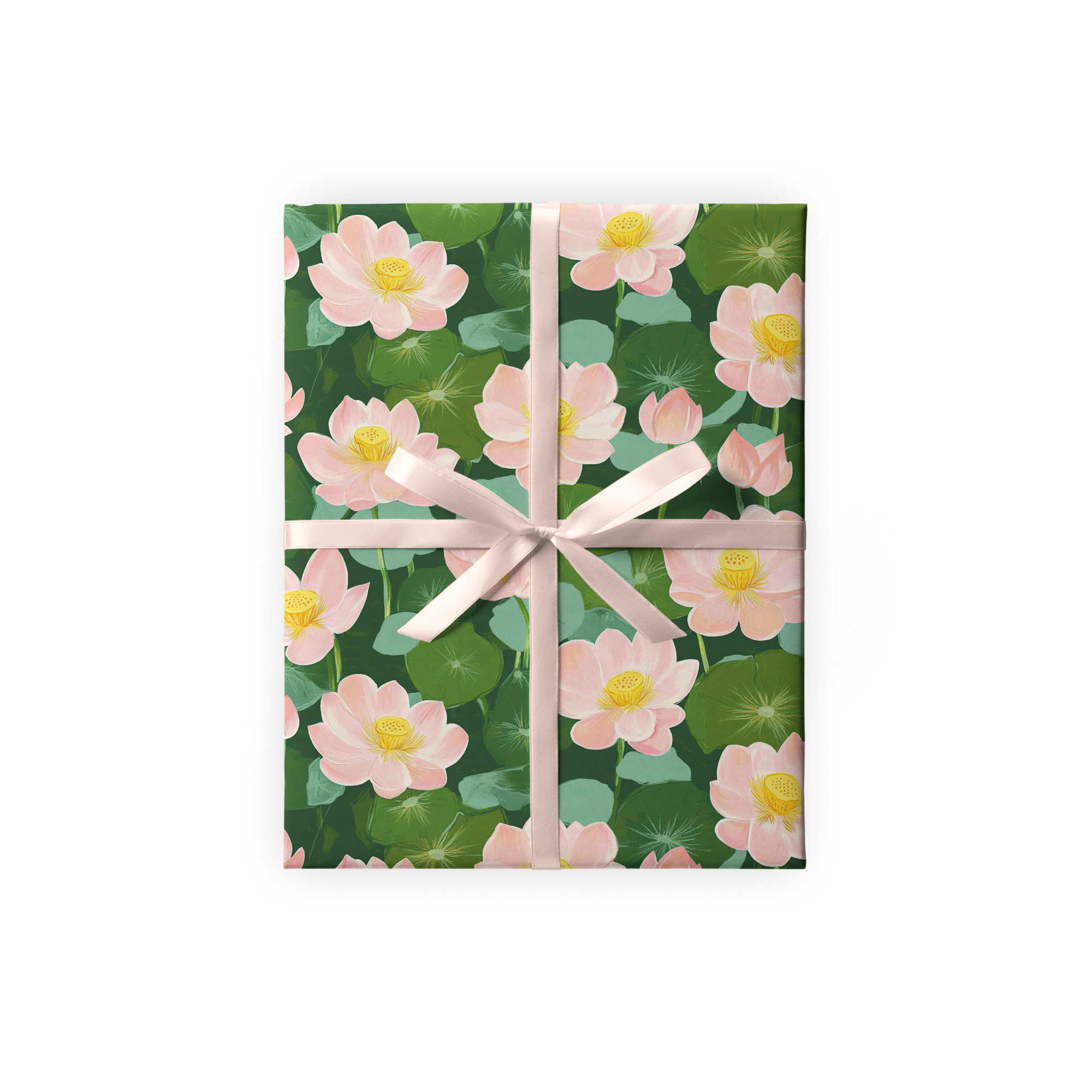 Упаковочная бумага "Лотосы"