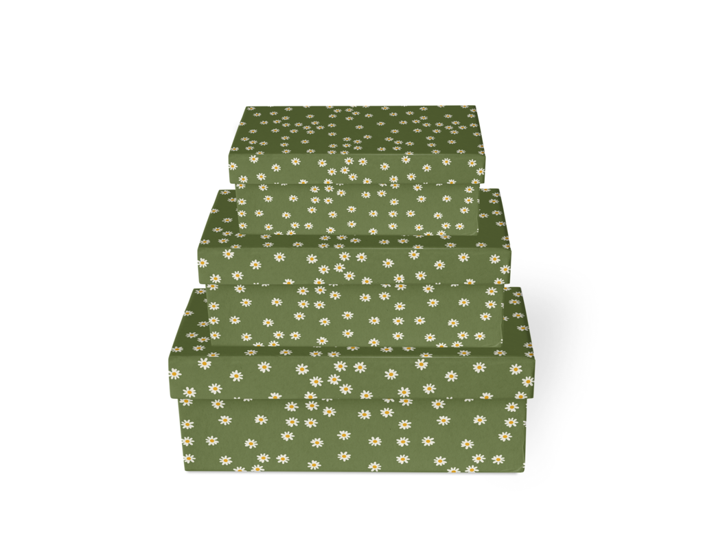 Подарочная коробка "Поле ромашек"