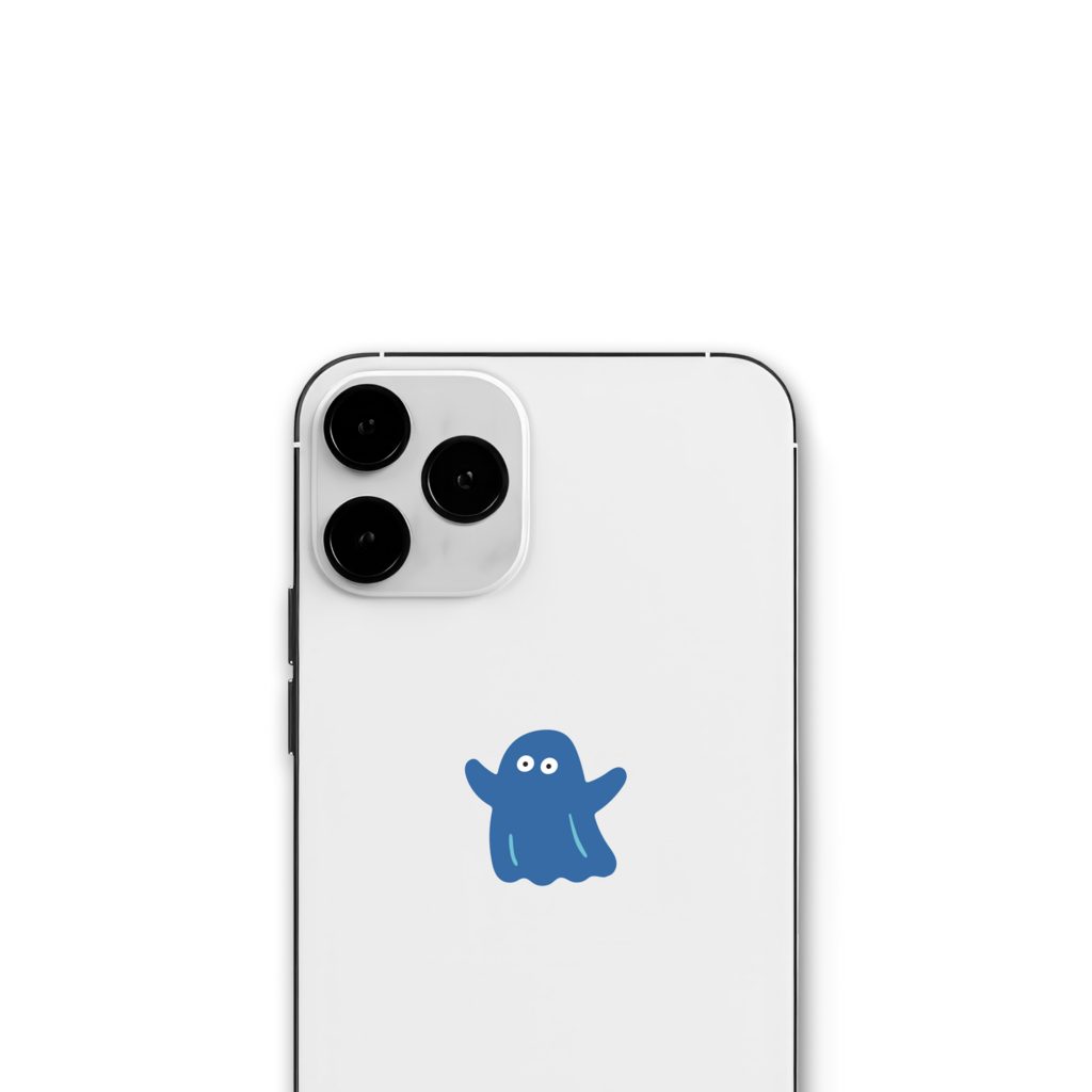 Стикер "Привидение" blue