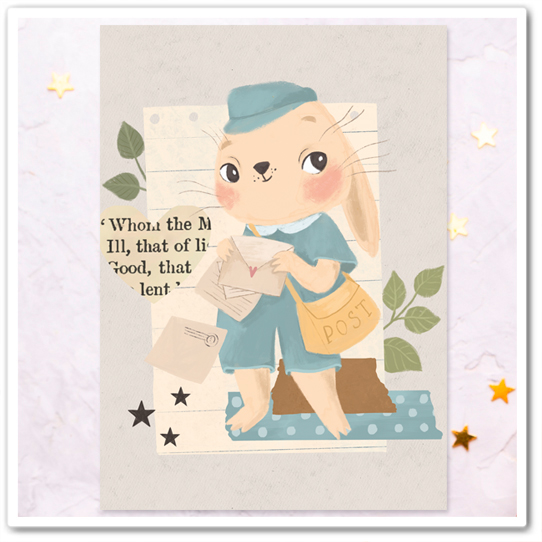 Зайчик-почтальон