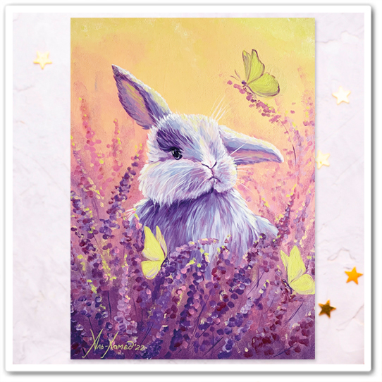 Зайка в лаванде