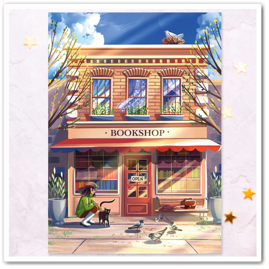 Книжный магазин. Весна