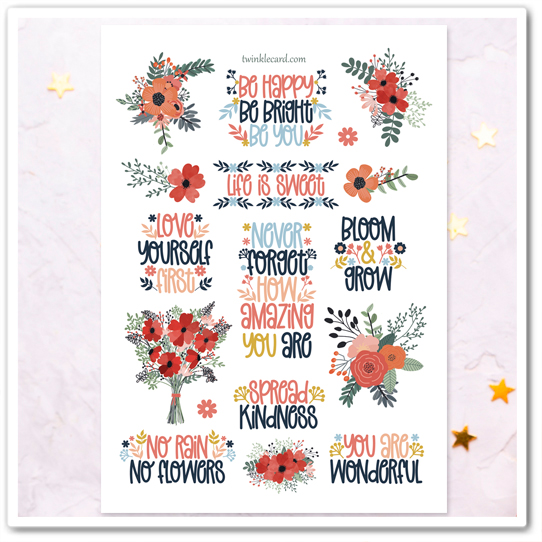 Наклейки "Цвети!"