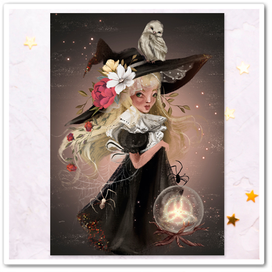 Ведьма с шаром