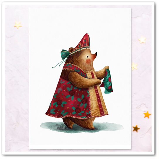 Миша в русском стиле