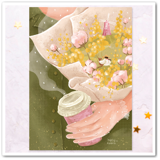 Букет мимозы