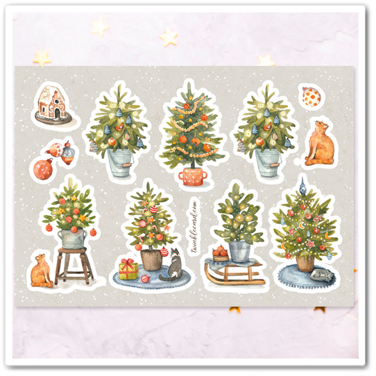 Наклейки "Ёлочки"