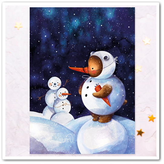 Миша. Снеговик