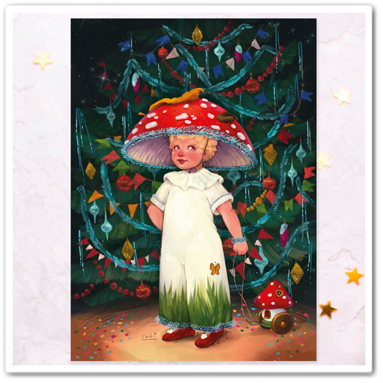 На Ёлке. Мухоморчик