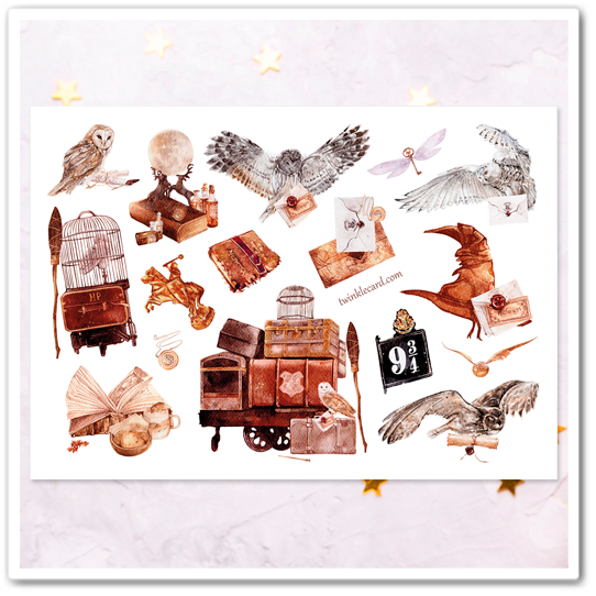 Наклейки "Совиная почта"