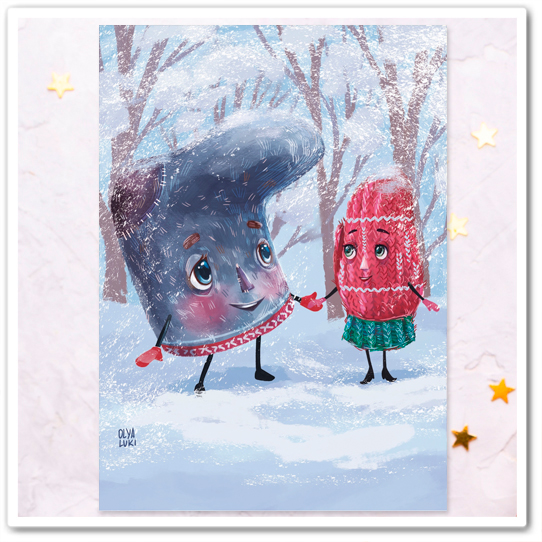 Варежка и валенок