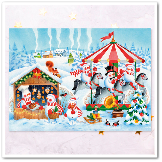 Снеговики. Карусель