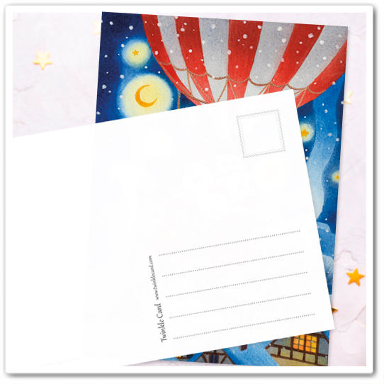 Снеговики. На воздушном шаре