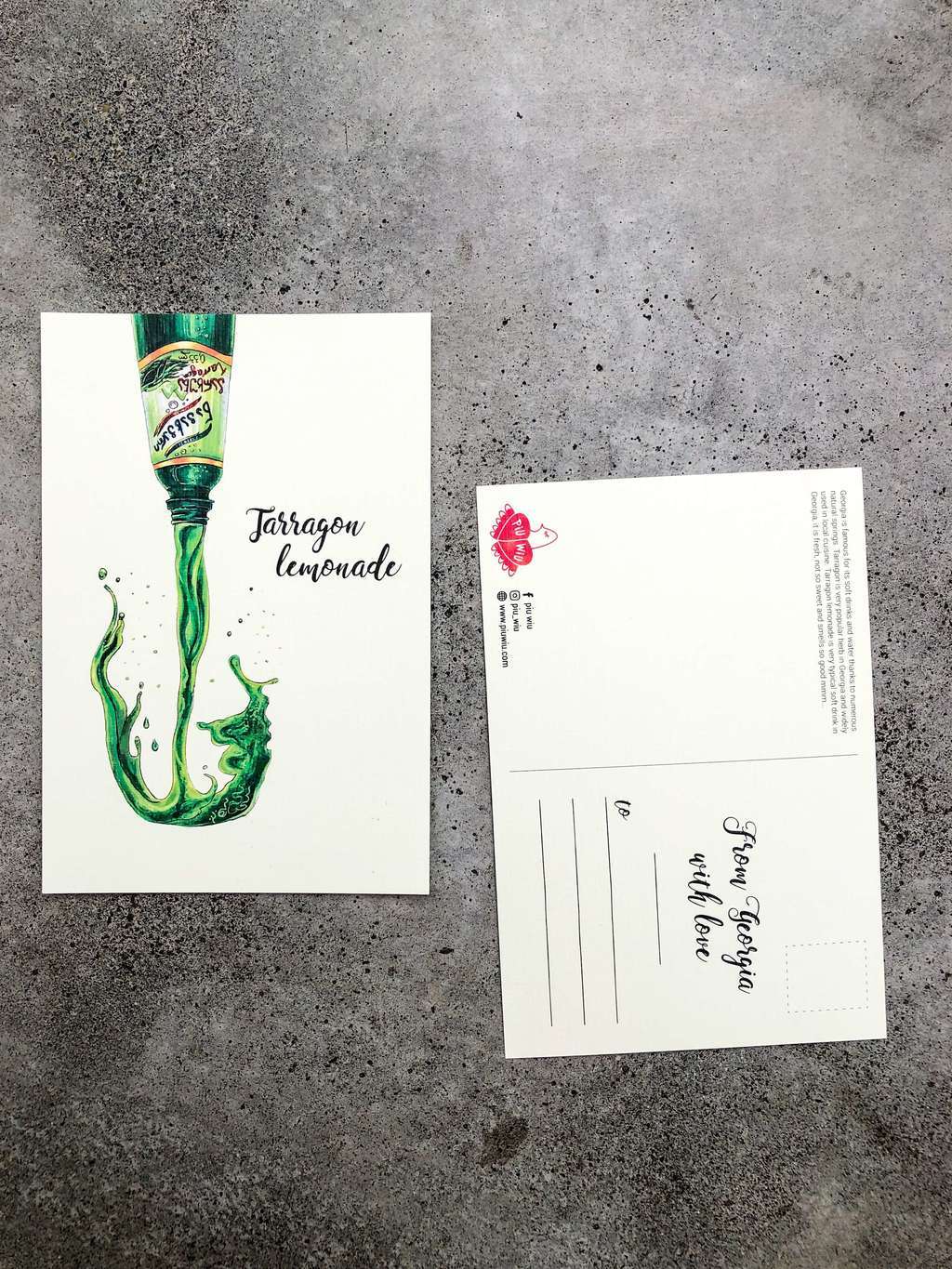 Открытка "Тархун"/ Postcard "Tarragon"