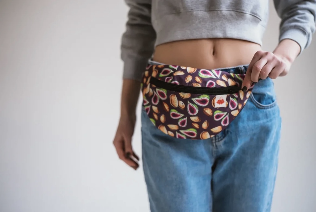 Сумка на пояс (миндаль и инжир)/ Beltbag (fig and almond pattern)