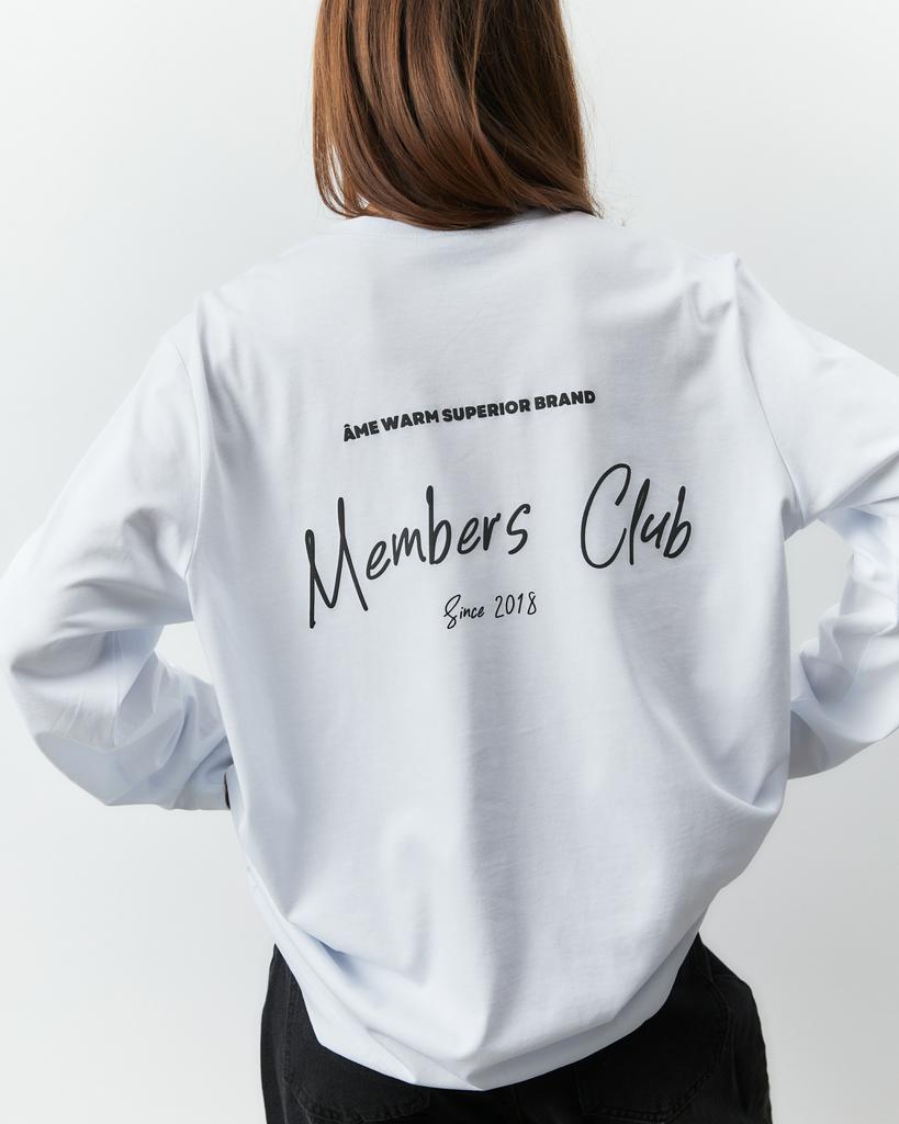 Лонгслив MEMBERS CLUB / White