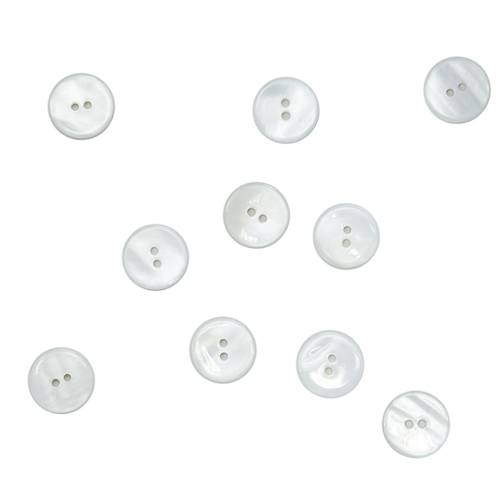 Пуговицы из перламутра, арт. ПП010, круглые, 20 мм, лицо | Wool Story