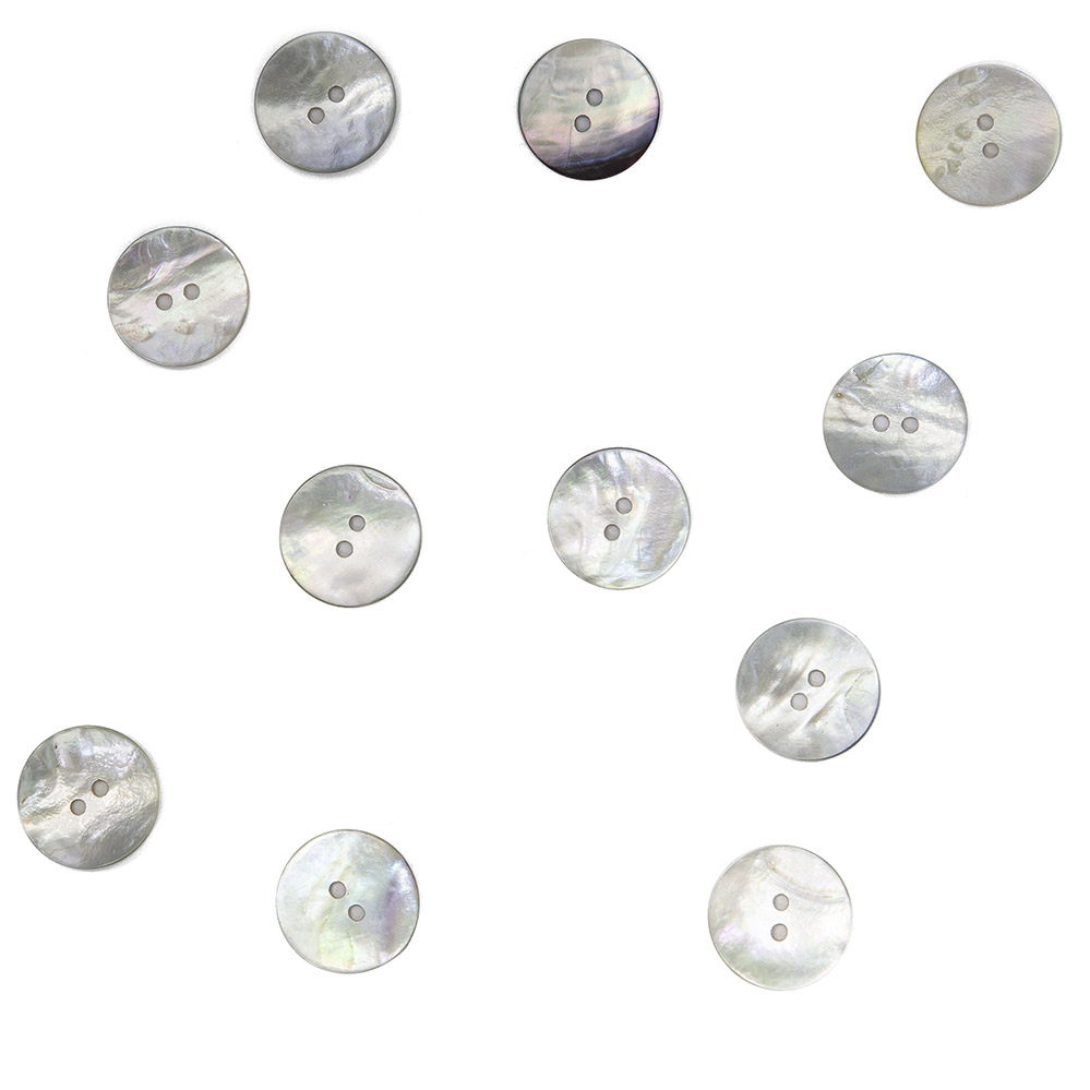 Пуговицы из перламутра, арт. ПП024, круглые, 20 мм, лицо | Wool Story