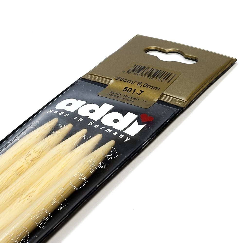 Чулочные бамбуковые спицы addi диаметром 8 мм | Wool Story