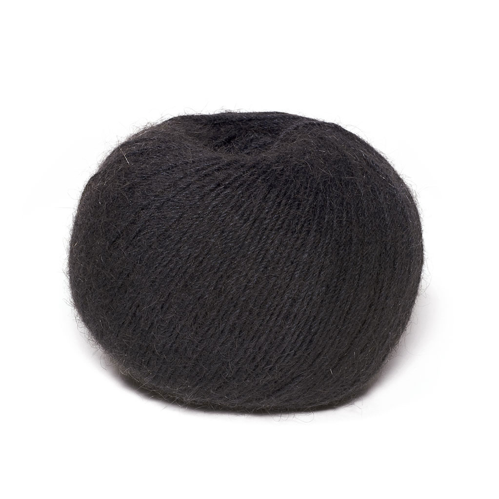 Пряжа Zealana Air Lace цвет A01 Charcoal | Wool Story