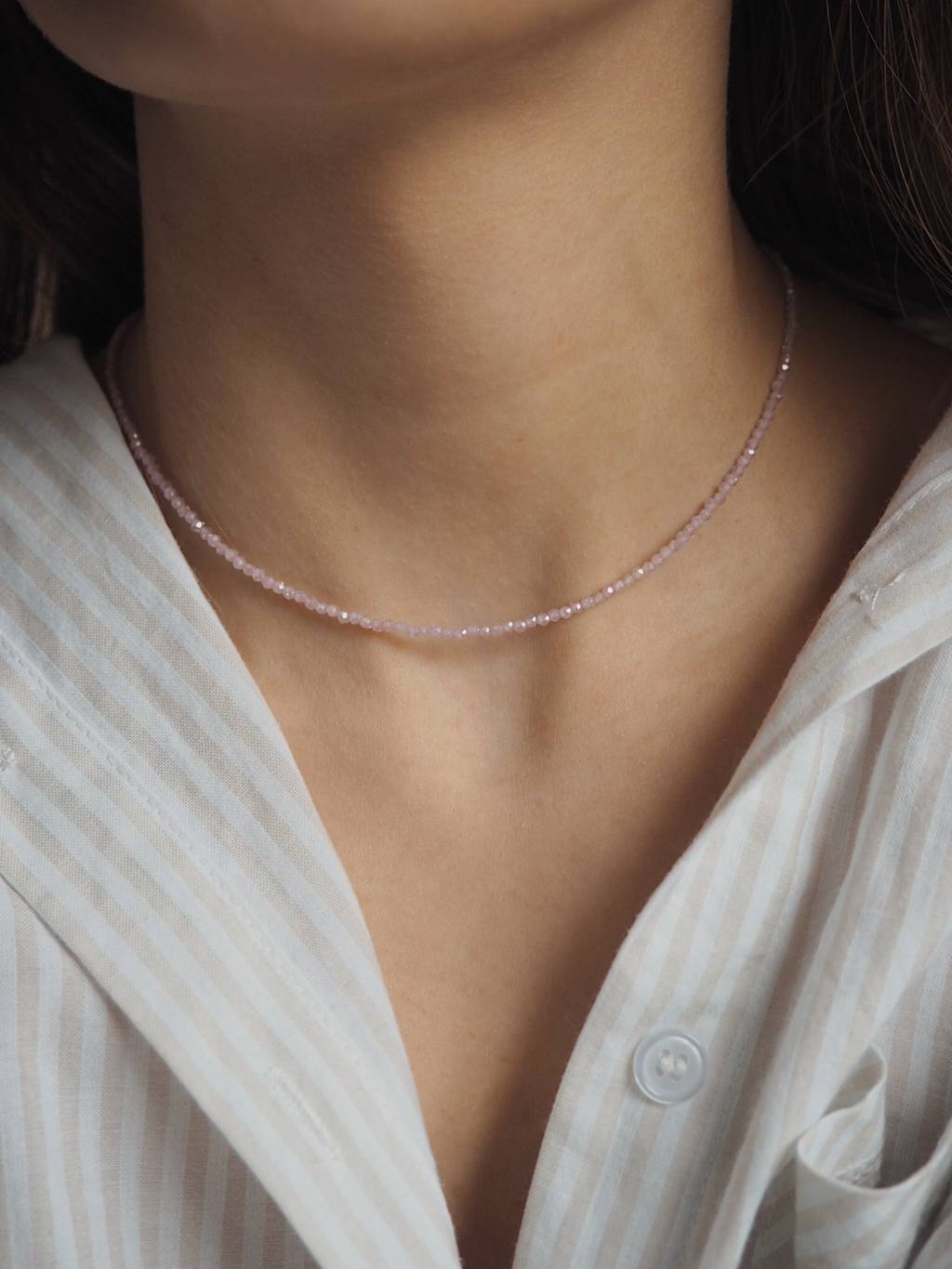 Чокер из цирконов Pink