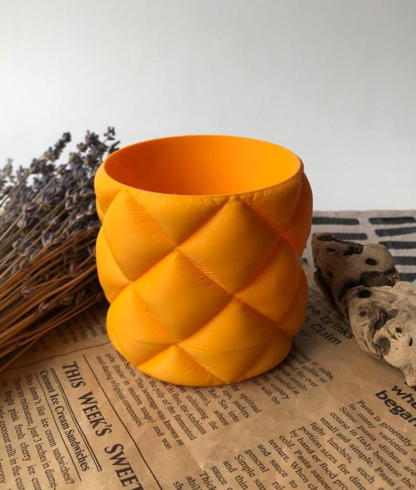 Горшок "Подушечка" (оранжевый)