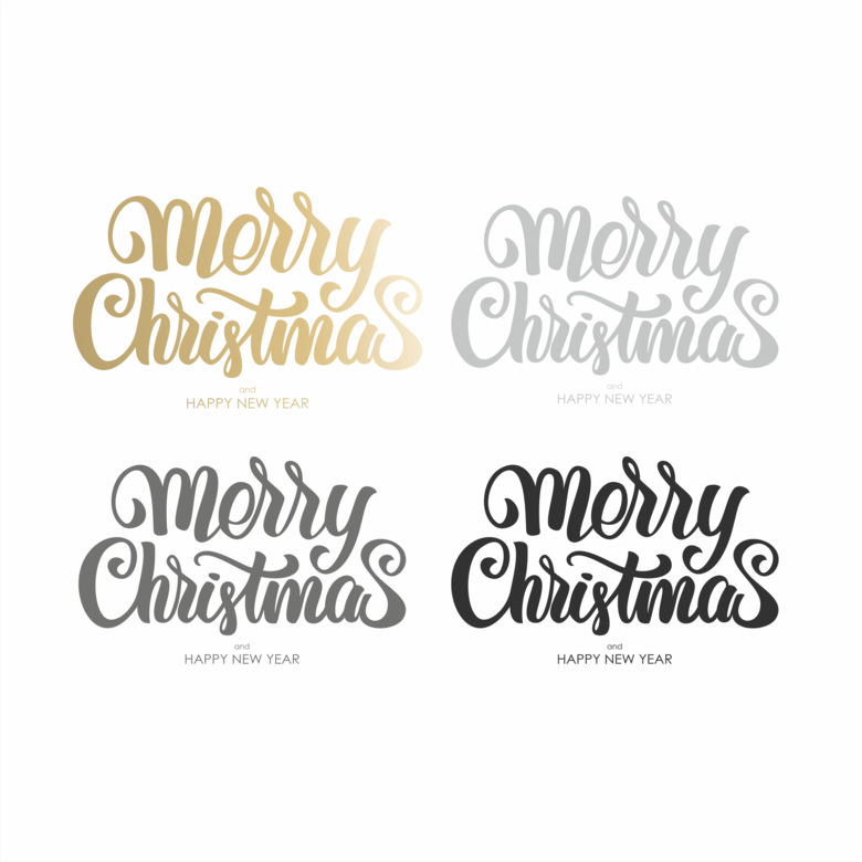 Наклейка на стену «Merry Christmas»