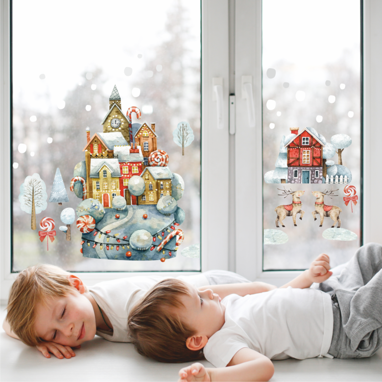 Наклейки "СНЕЖНЫЙ ХУТОР"