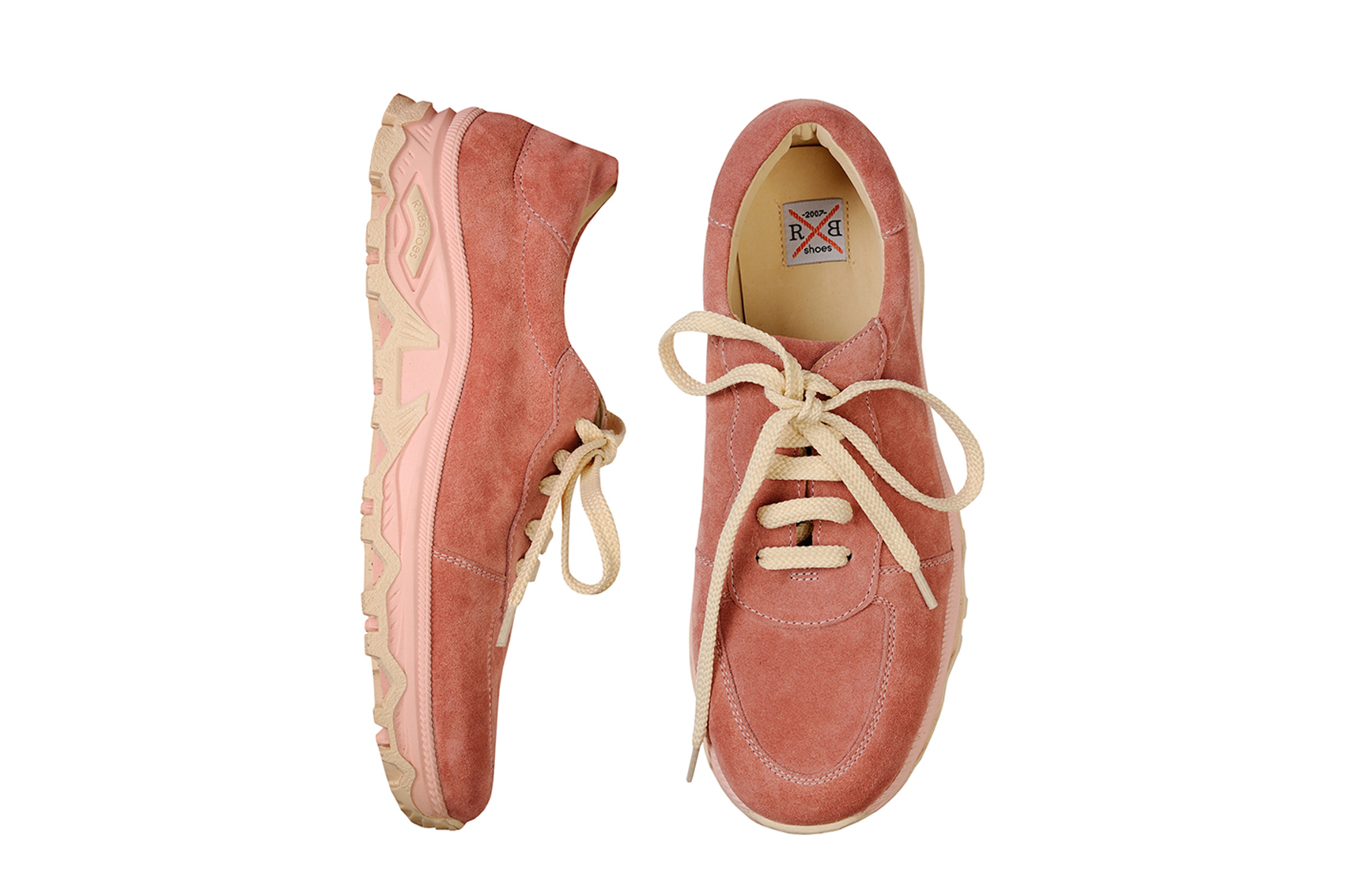 Кроссовки замшевые розовые р.41