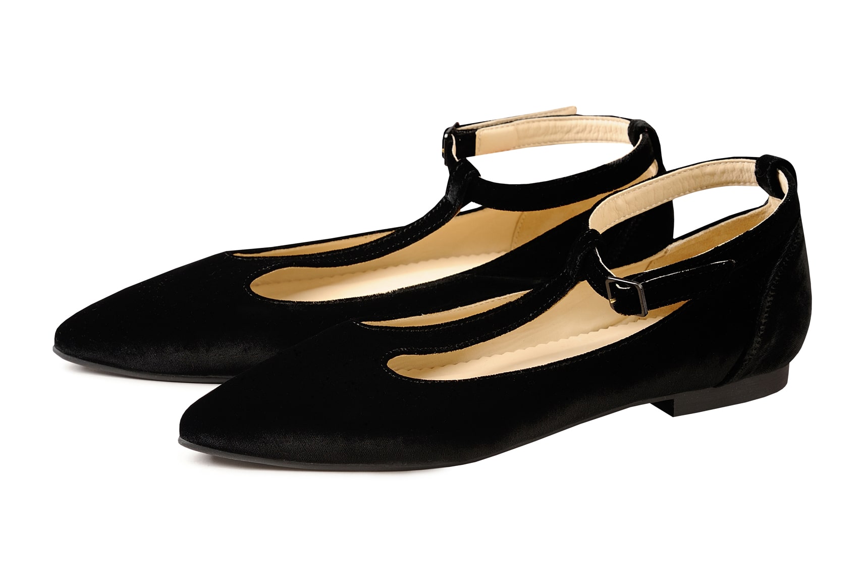 Балетки замшевые черные "Одиссея" р.41