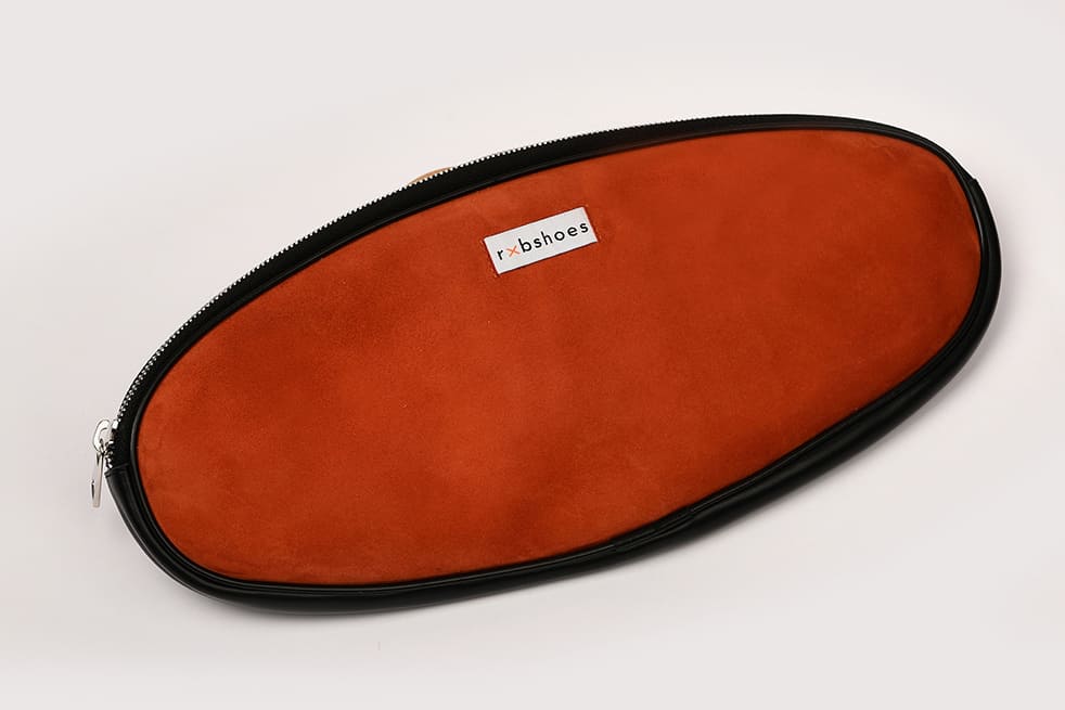 Премиум чехол для кожаных или замшевых тапочек кирпичный