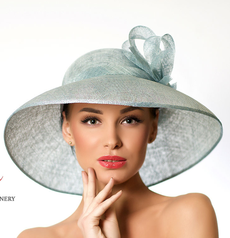 Шляпа, шляпа с полями, голубая шляпа, шляпа с вуалью, широкополая шляпа, летняя шляпа, шляпа для скачек, шляпа с вуалью, шляпа с бантом, вечерняя шляпа, красивая шляпа, дизайнерская шляпа, Анна Андриенко, головные уборы, купитиь шляпу, купить шляпу в Питере, купить шляпу Спб, Anna Andrienko, hat, hats, millinery
