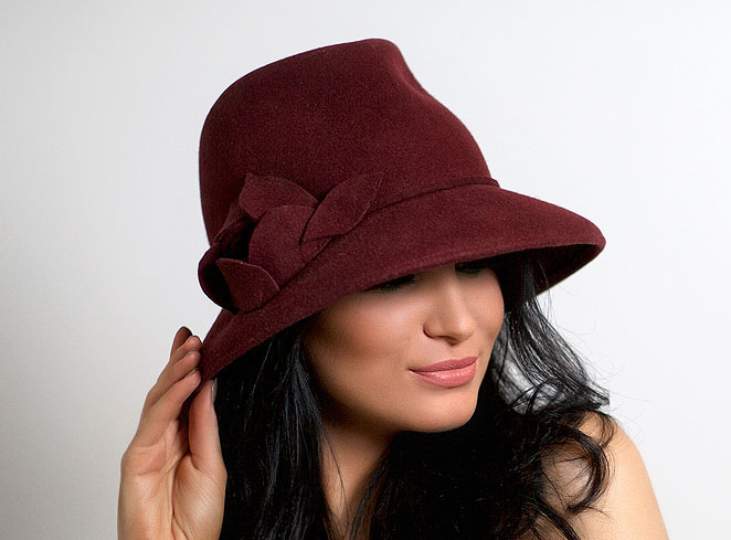 hat, hats, Anna Andrienko, бордовый, купить шляпу, купить фетровую шляпу, купить шляпу из фетра, купить женскую шляпу, купить шляпу с полями, купить бордовую шляпу, купить федору, купить шляпу спб, купить шляпу москва, шляпа, фетровая шляпа, шляпа из фетра, бордовая шляпа, Анна Андриенко, федора, шляпа федора, женская шляпа, классическая шляпа, весенняя шляпа