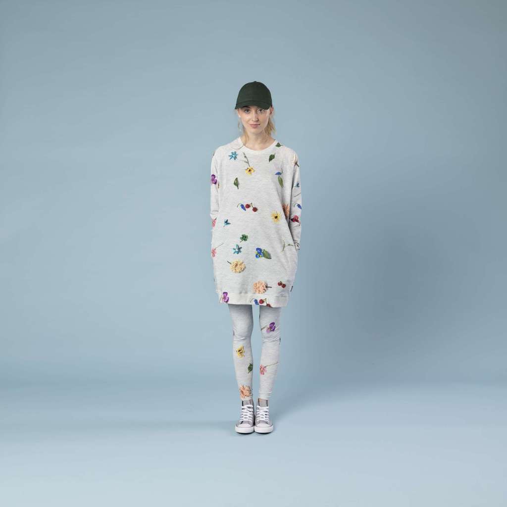 "Вязанные цветы" Платье и леггинсы Жен.