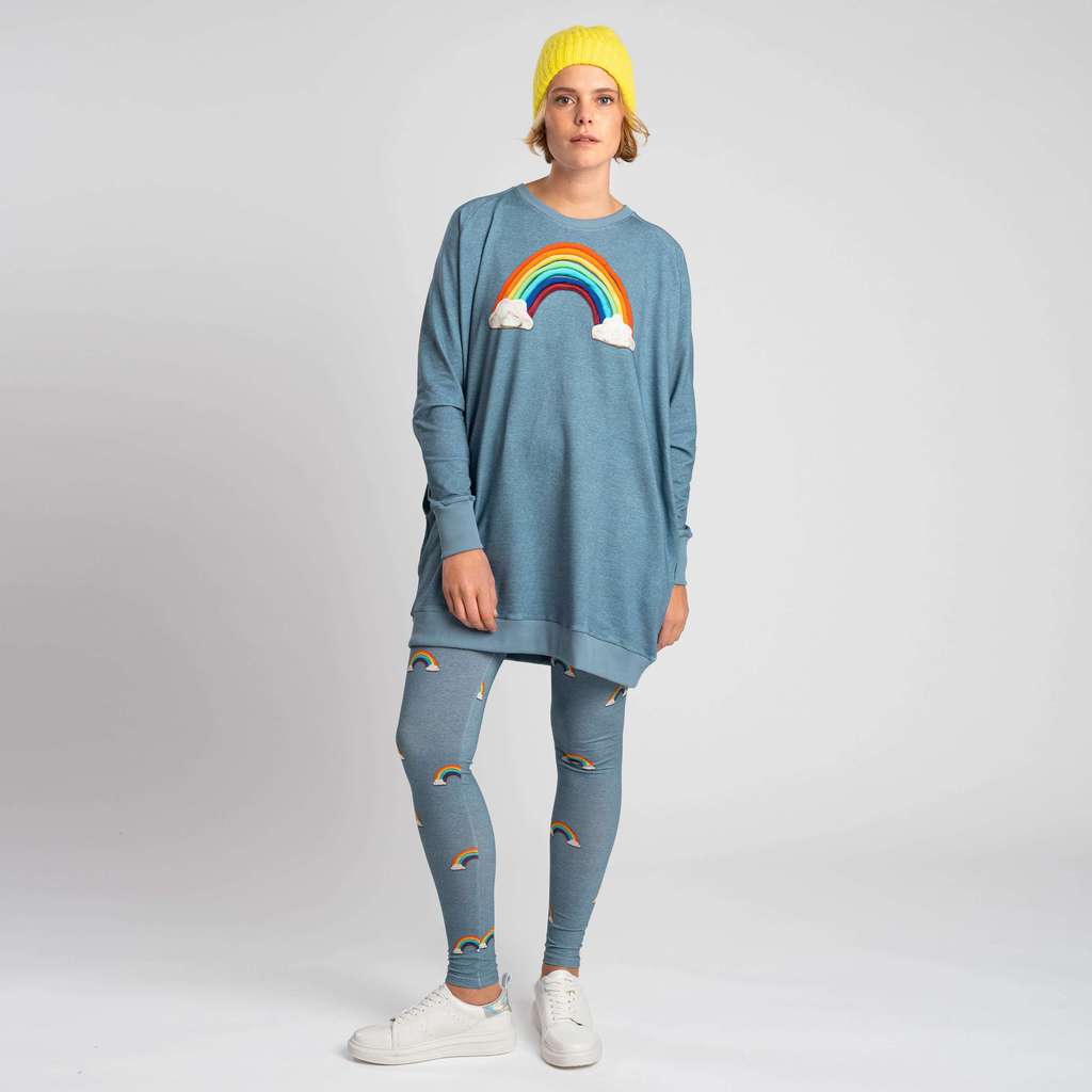 "Радуга" Платье и леггинсы Жен.