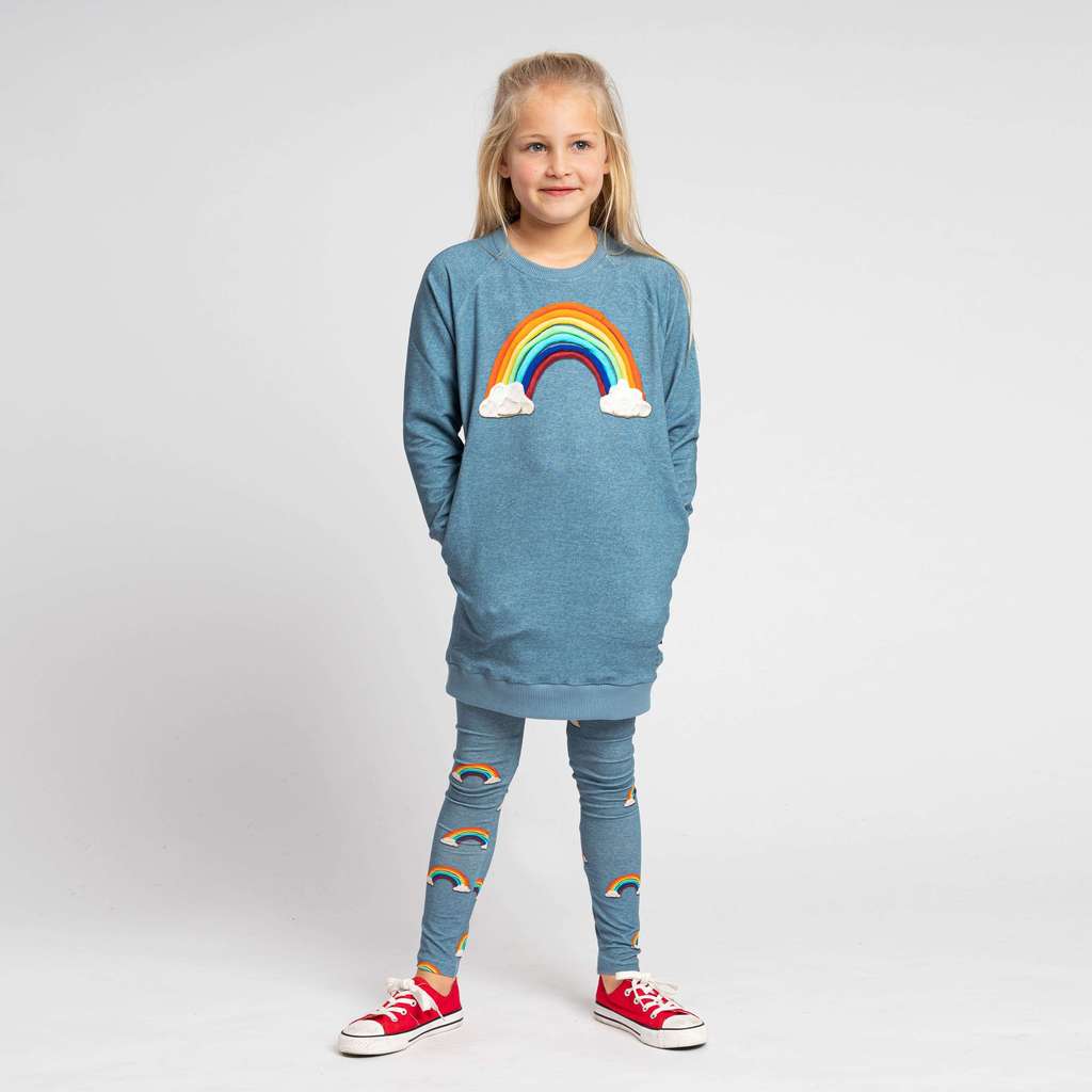 "Радуга" Платье и леггинсы Дети.