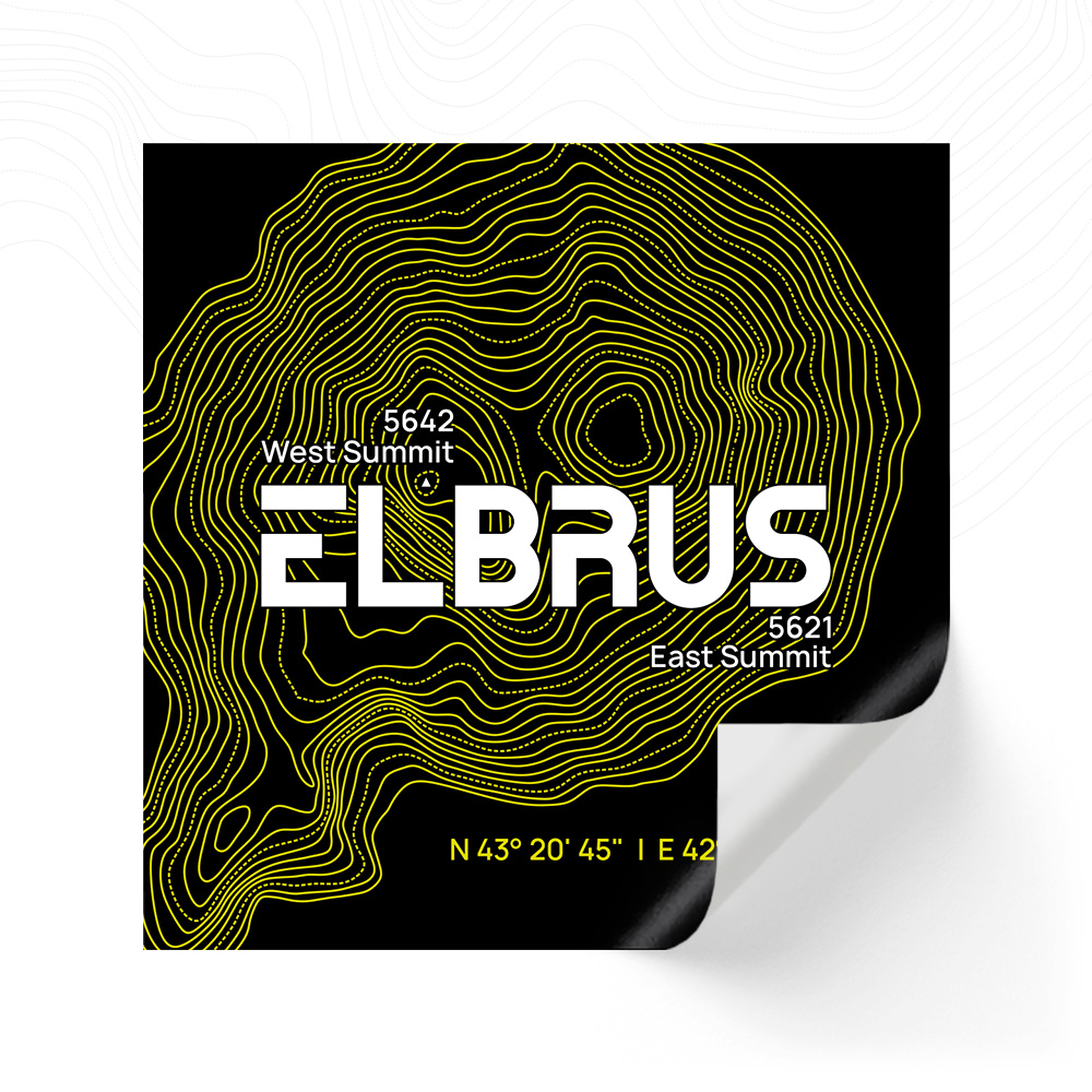 Наклейка «Elbrus. Rooftop of Europe»