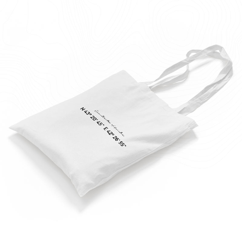 Сумка-шоппер «Coordinates of freedom» (белая)