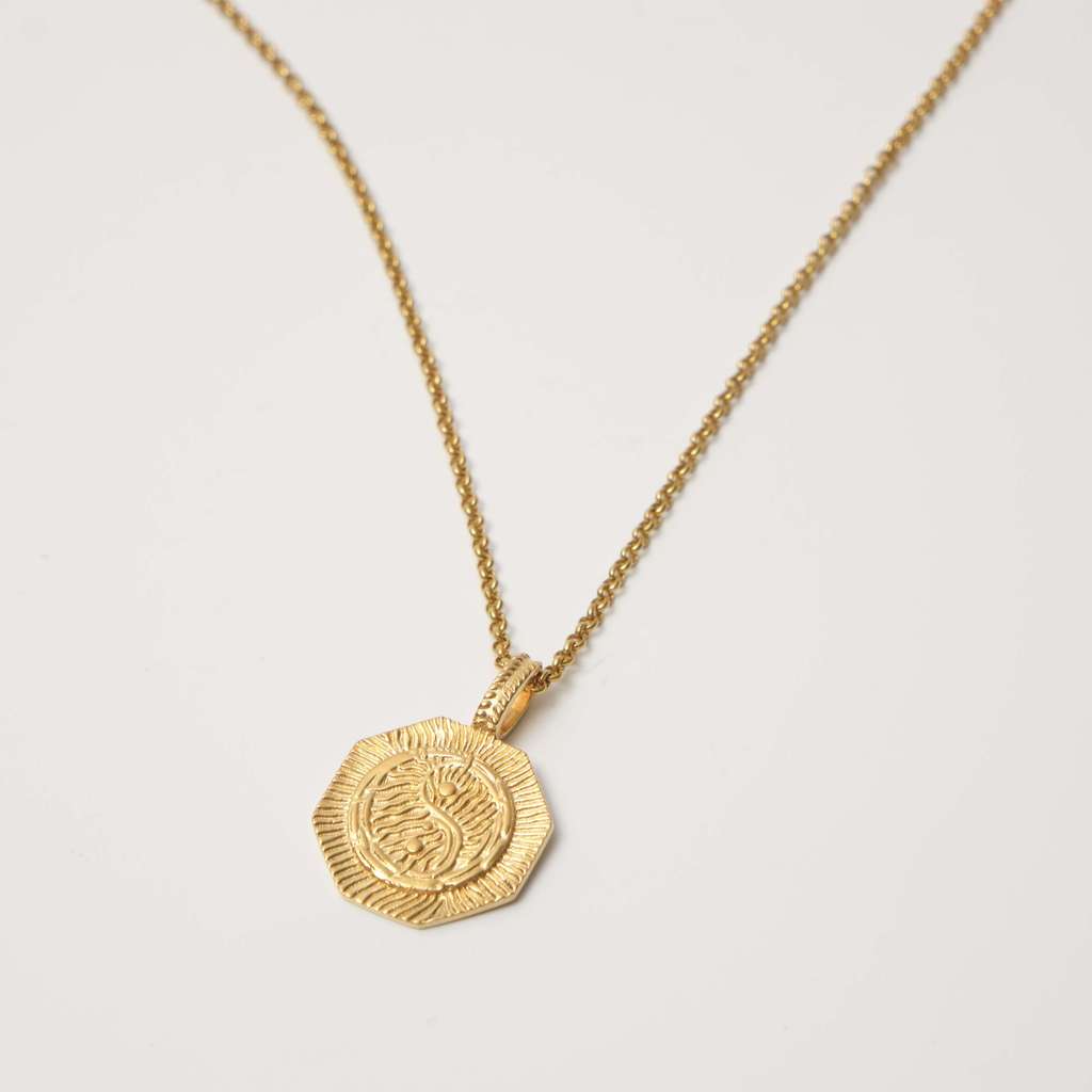 Подвеска VENETO восьмигранная с позолотой