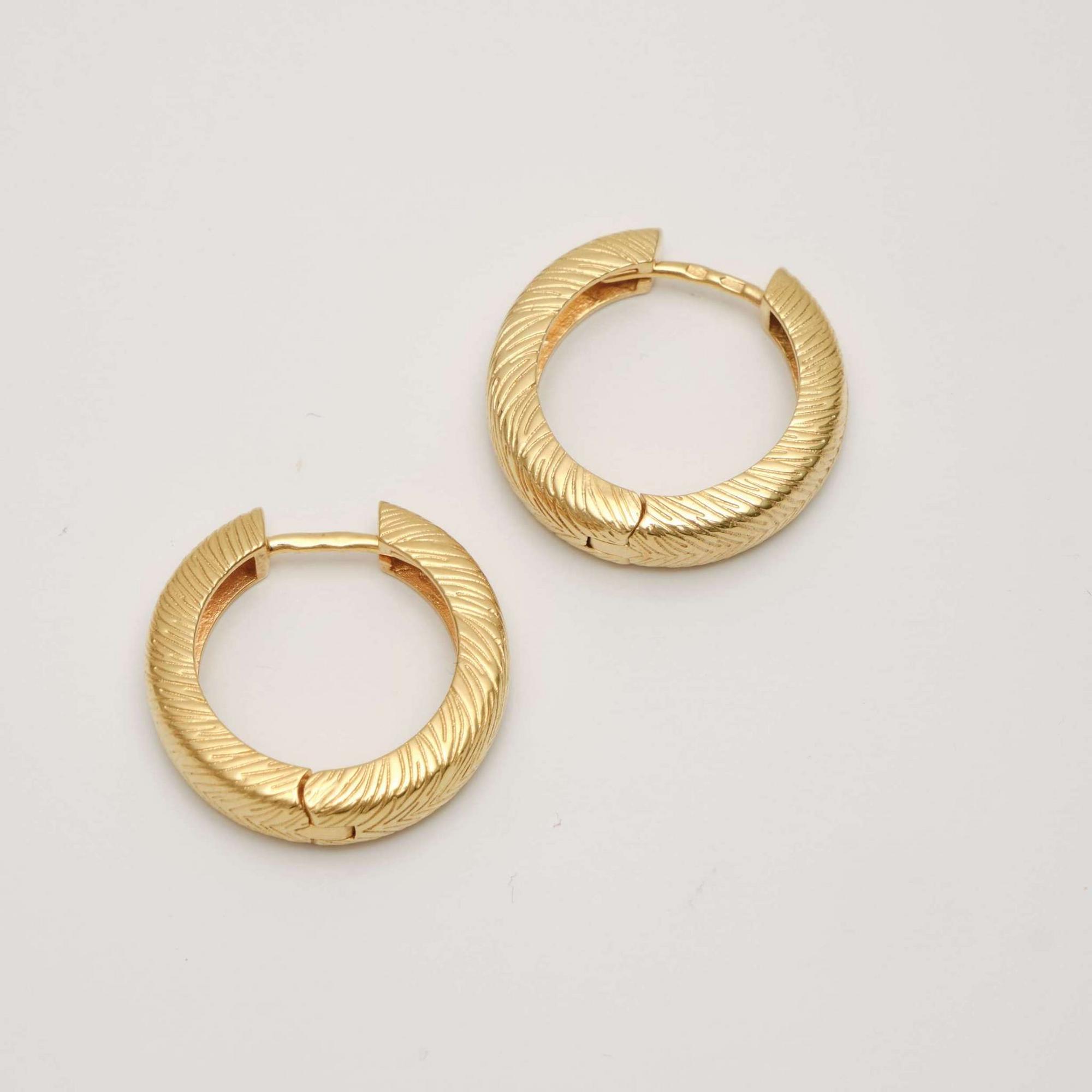 Серьги-хулахупы SPEZIA mini с позолотой