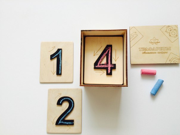 Тренажер для мела "Цифры с направлением"