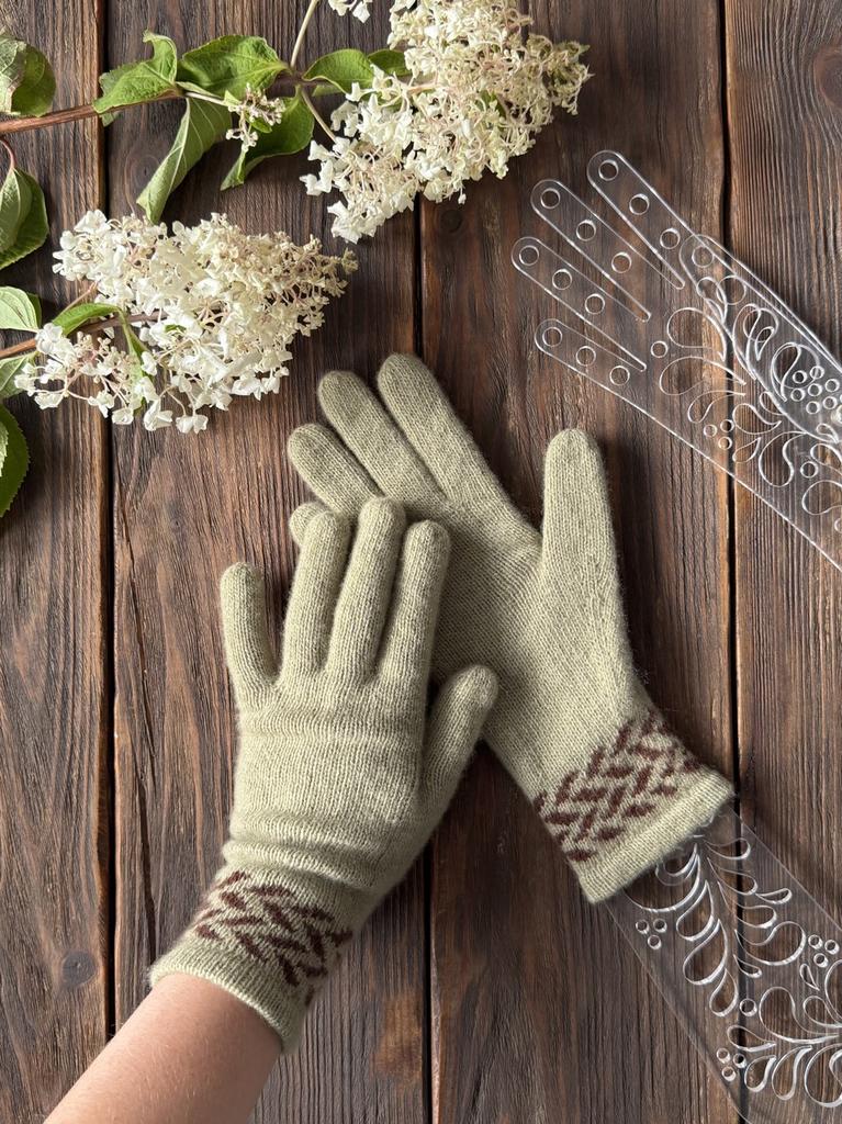 Описание перчаток Тёплый жаккард