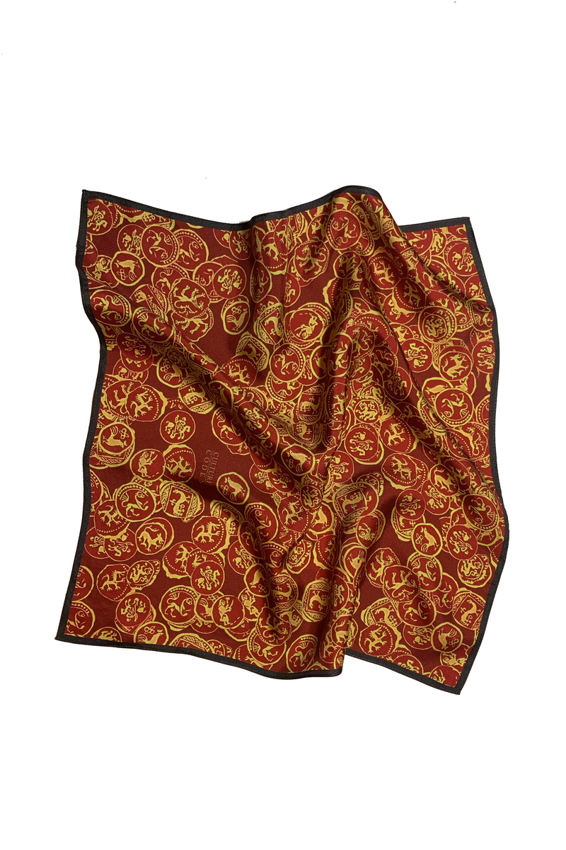 Платок-паше «Монеты». Рубин.